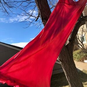 Dosa Sexy Silk Iridescent Rose Slip Dress